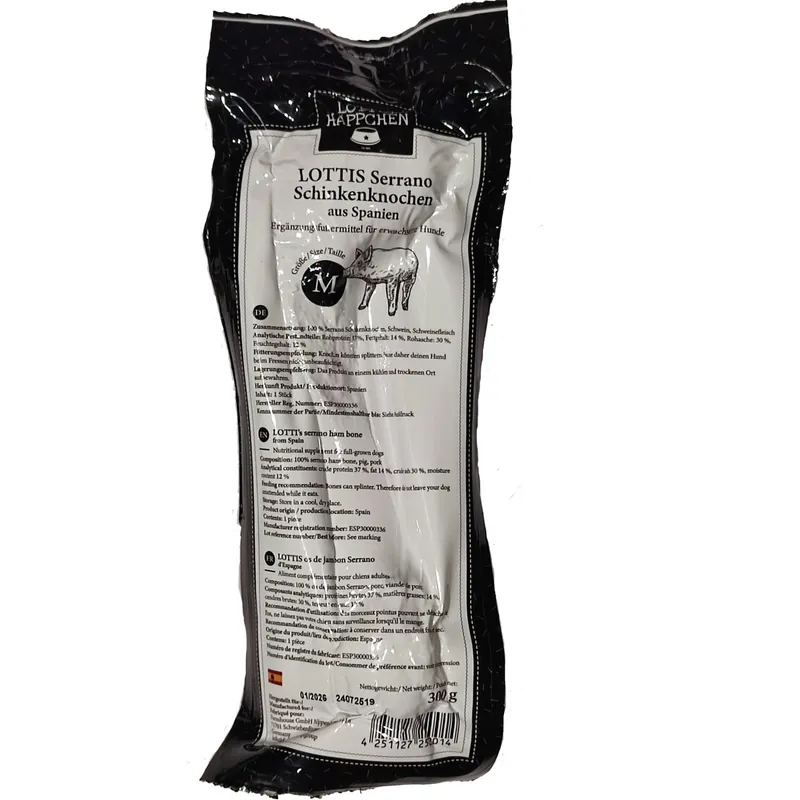 LOTTIS HÄPPCHEN Serrano Schinkenknochen aus Spanien 300 g Must-Have